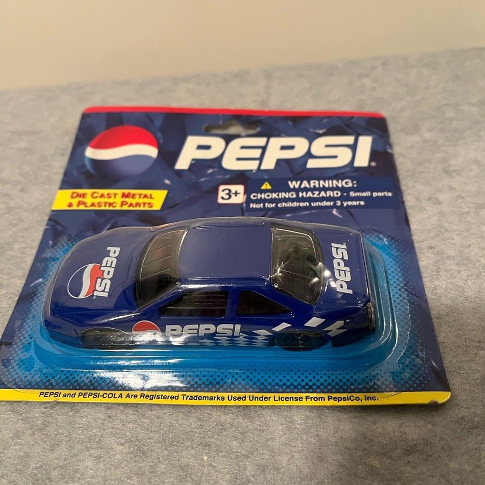 Packaged Pepsi Blue Racing Toy Car